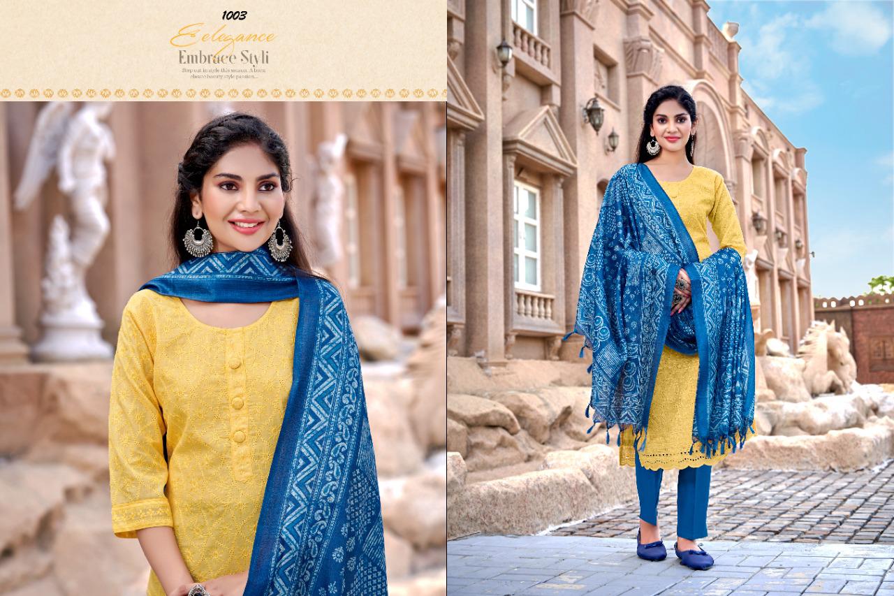 Chikan Batik Readymade Wholesale Suit Collection